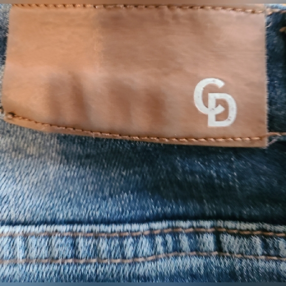 CRYSP DENIM DESTRUCTION DISTRESSED MOTO JEANS - Picture 4 of 4